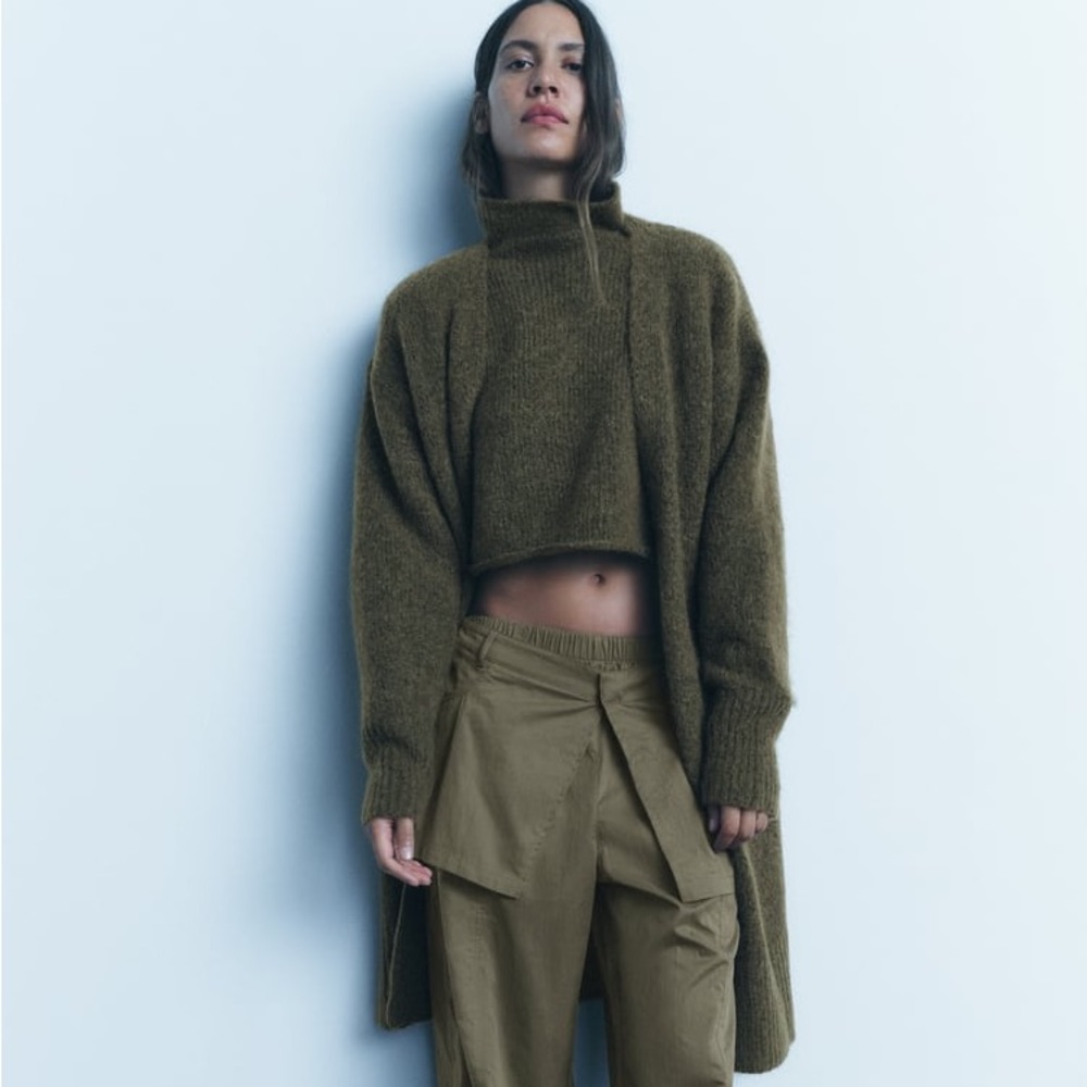 NWT Zara Long Cozy Knit Cardigan